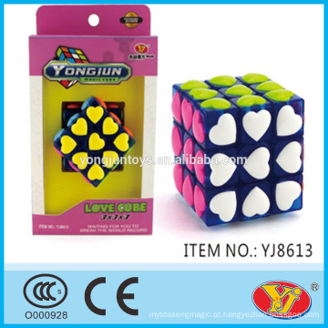 2015 Hot saling YJ Love cubo Speed ​​Cube Brinquedos Educativos Embalagem Inglês para a promoção